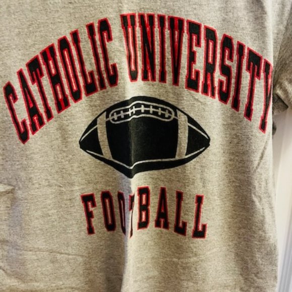 Catholic University (CUA) Football Men's Small Champion Short Sleeve Tee Shirt - Picture 2 of 4